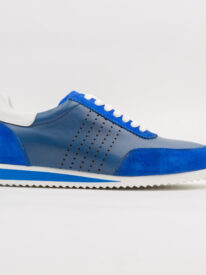Stylish Blue Suede Leather Sneakers for Men – Premium Comfort and Fashion (M11108)