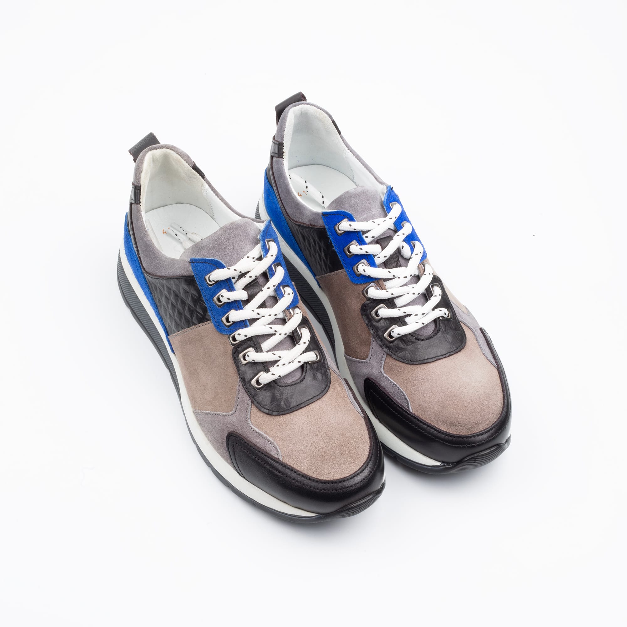 Trendy Multicolor Suede Sneaker for Men - Modern Design and Comfort (M13179) - Image 2