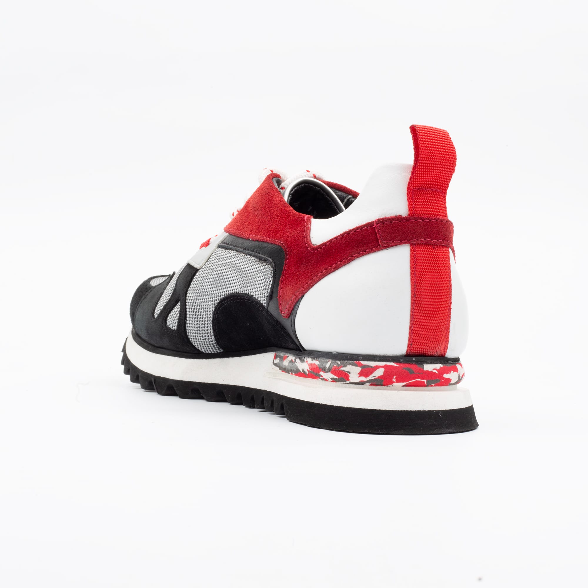 Stylish Red and Black Mesh Sneaker for Men - Lightweight and Trendy Design (M13023) - Image 6