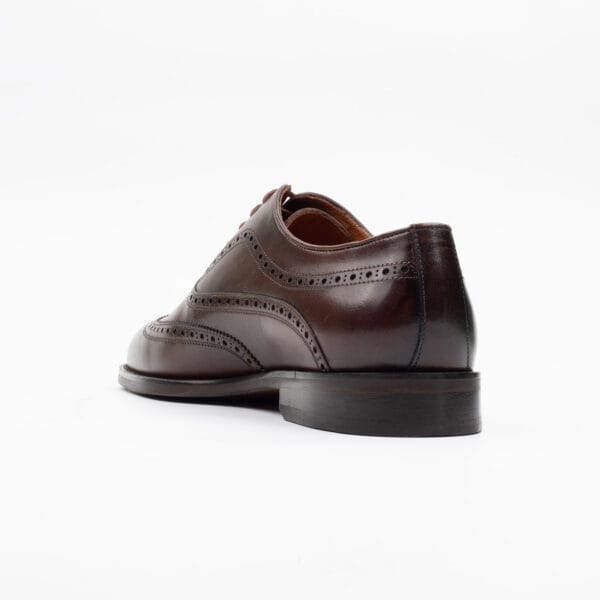 Men's Brown Wingtip Brogue Oxfords - Elegant Leather Formal Shoes (V24-86) - Image 6
