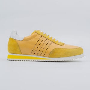 Stylish and Comfortable Yellow Suede Sneakers for Men (M11108)