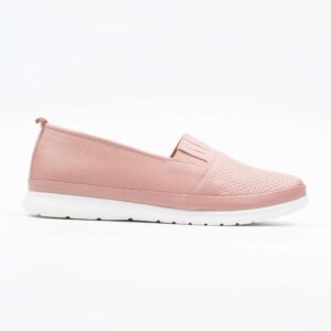Elegant Ladies Pink Slip-On Loafers Comfortable and Breathable Footwear for Everyday Use(M5003)