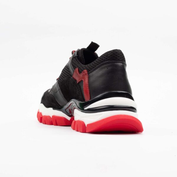 Black and Red Chunky Sneakers – Bold, Stylish, and Comfortable Footwear for Everyday Wear (M13035) - Image 6
