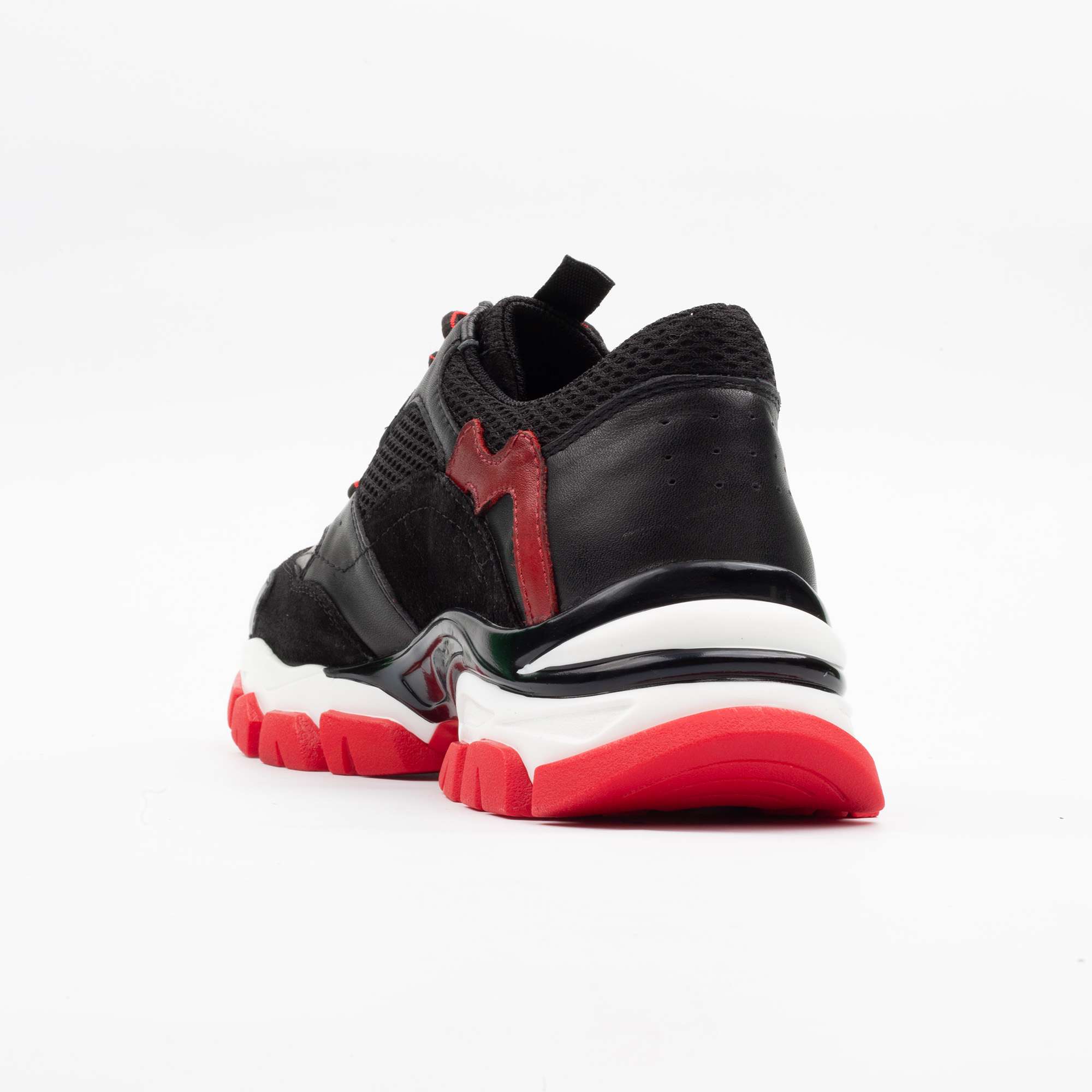 Black and Red Chunky Sneakers – Bold, Stylish, and Comfortable Footwear for Everyday Wear (M13035) - Image 6
