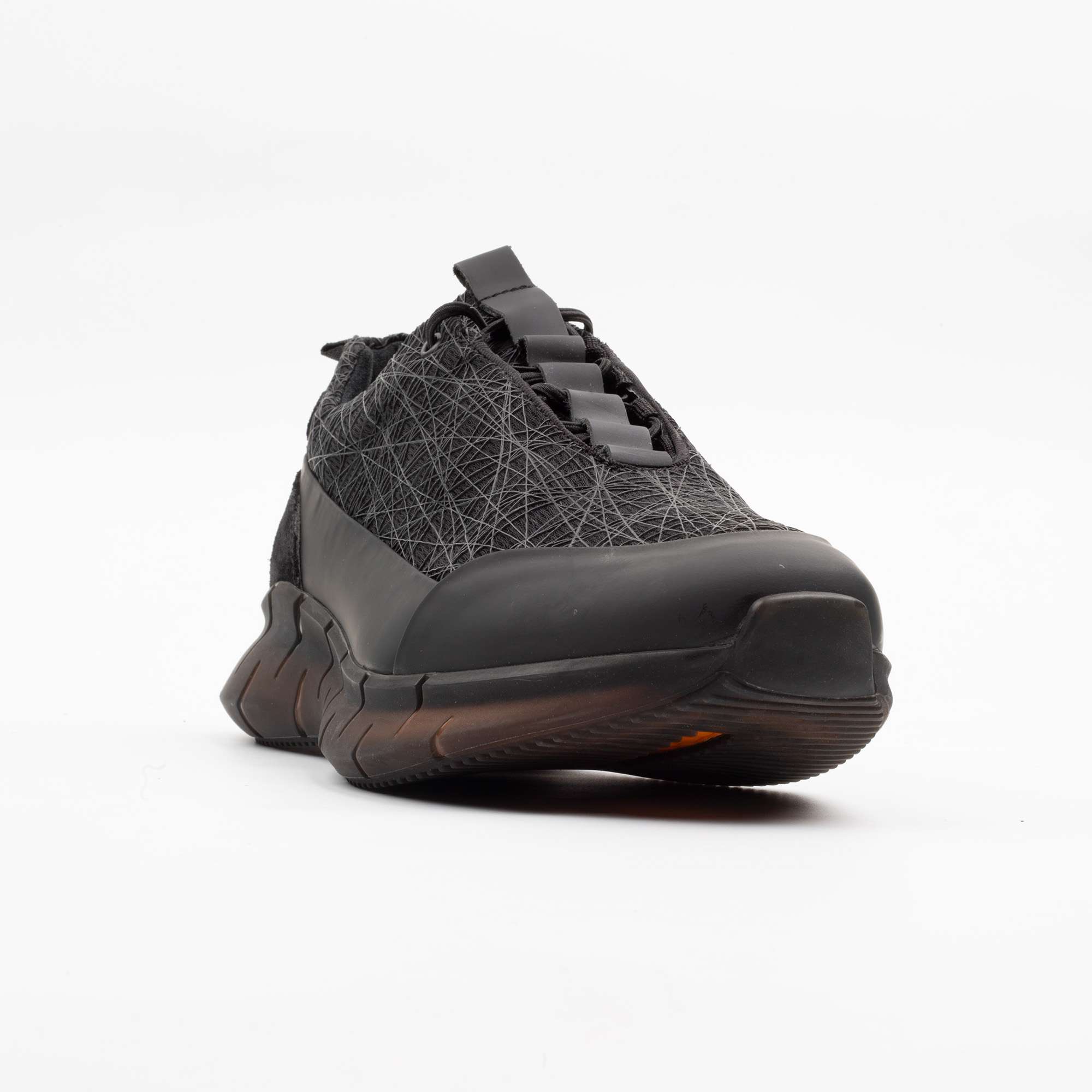 Black Geometric Running Sneakers Sleek Stylish, and Performance-Driven Footwear (M12548) - Image 4