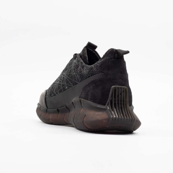 Black Geometric Running Sneakers Sleek Stylish, and Performance-Driven Footwear (M12548) - Image 6