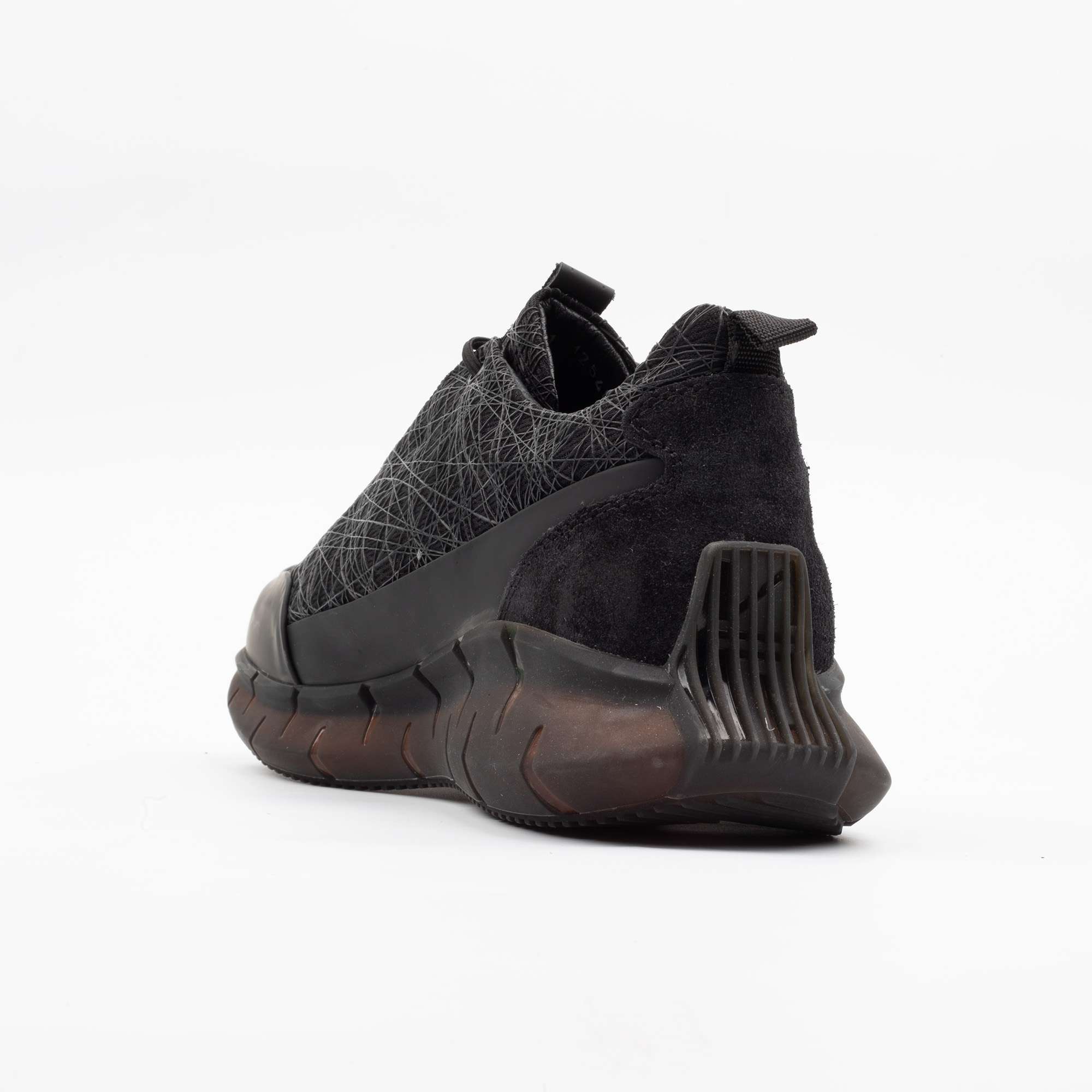 Black Geometric Running Sneakers Sleek Stylish, and Performance-Driven Footwear (M12548) - Image 6