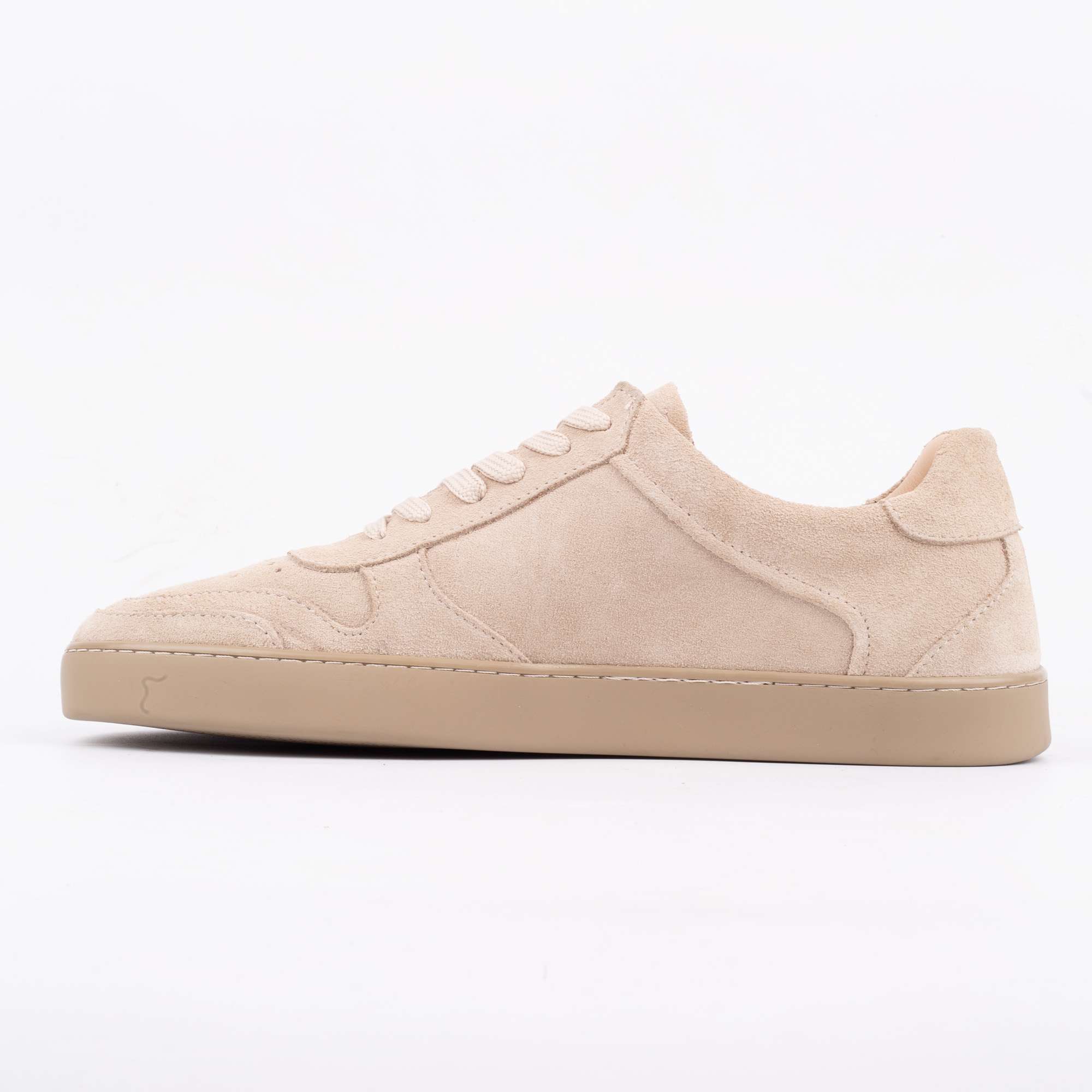 Beige Suede Sneakers Minimalist and Comfortable Everyday Footwear (222-20) - Image 5