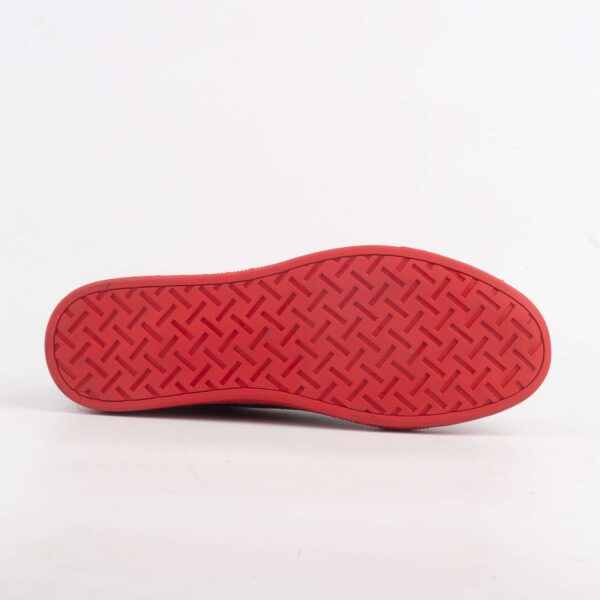 Black and Red Leather Sneakers – Bold Contrast, Premium Comfort (M13017) - Image 6