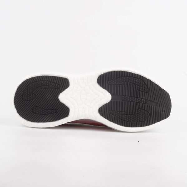 Men's White and Red Sneakers with Air Cushion Sole for Maximum Comfort(17346) - Image 6