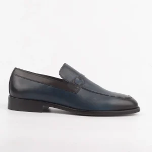 Calvano Navy Leather Loafers for men in South Africa