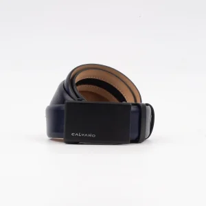 Calvano Navy Leather Automatic Buckle Belt for Men South Africa